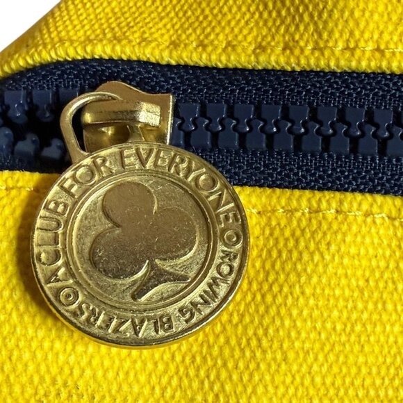 NEW!! Rowing Blazers Target Rugby Stripe Preppy Weekender Yellow Blue Duffel Bag - Picture 15 of 16